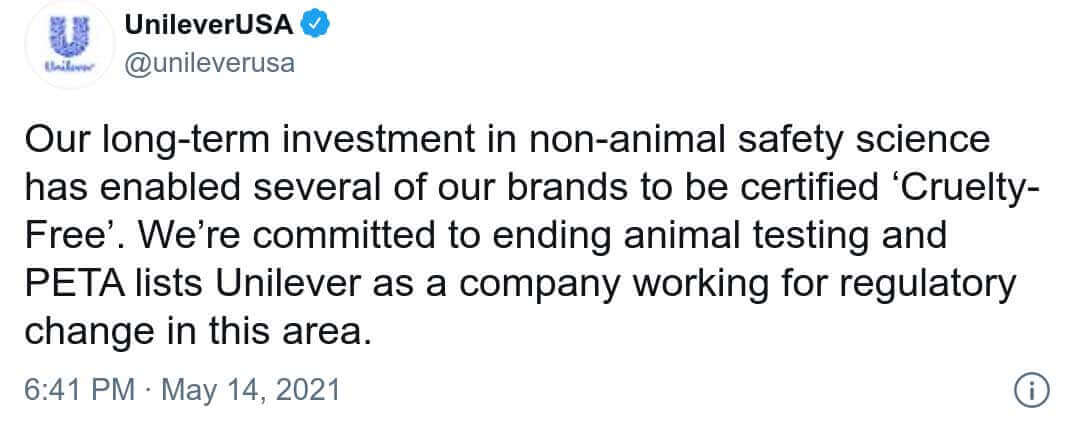 unilever tweet