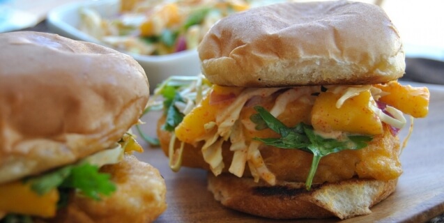 burger Fish sliders