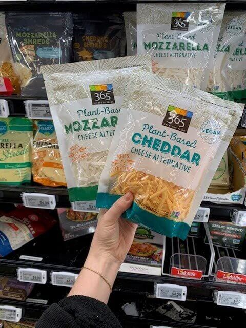 365 Brand Vegan Cheese Plant-Based Cheddar at Whole Foods