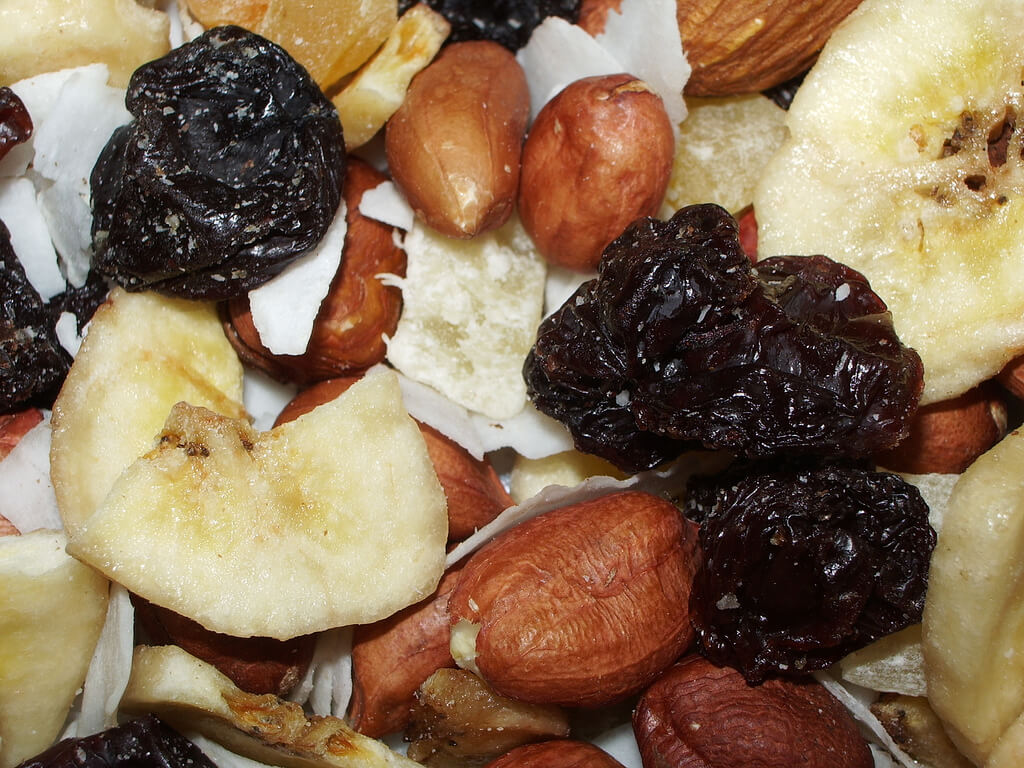 nuts and dried fruit