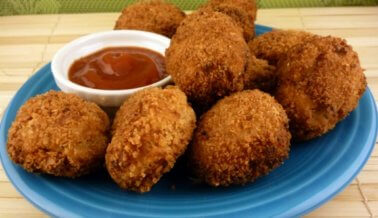 Nuggets de pollo veganos