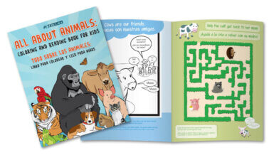 Compasión Creativa: 1000 Niños Reciben Libros de PETA Latino Para Colorear y Leer
