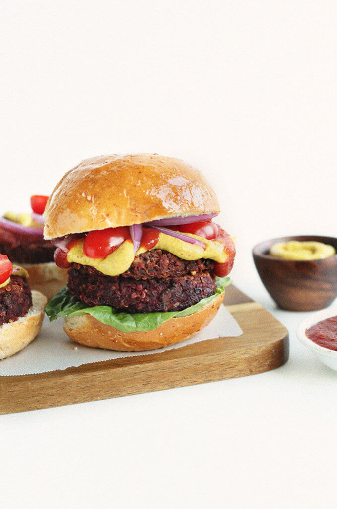 Black-Bean-Beet-Burgers