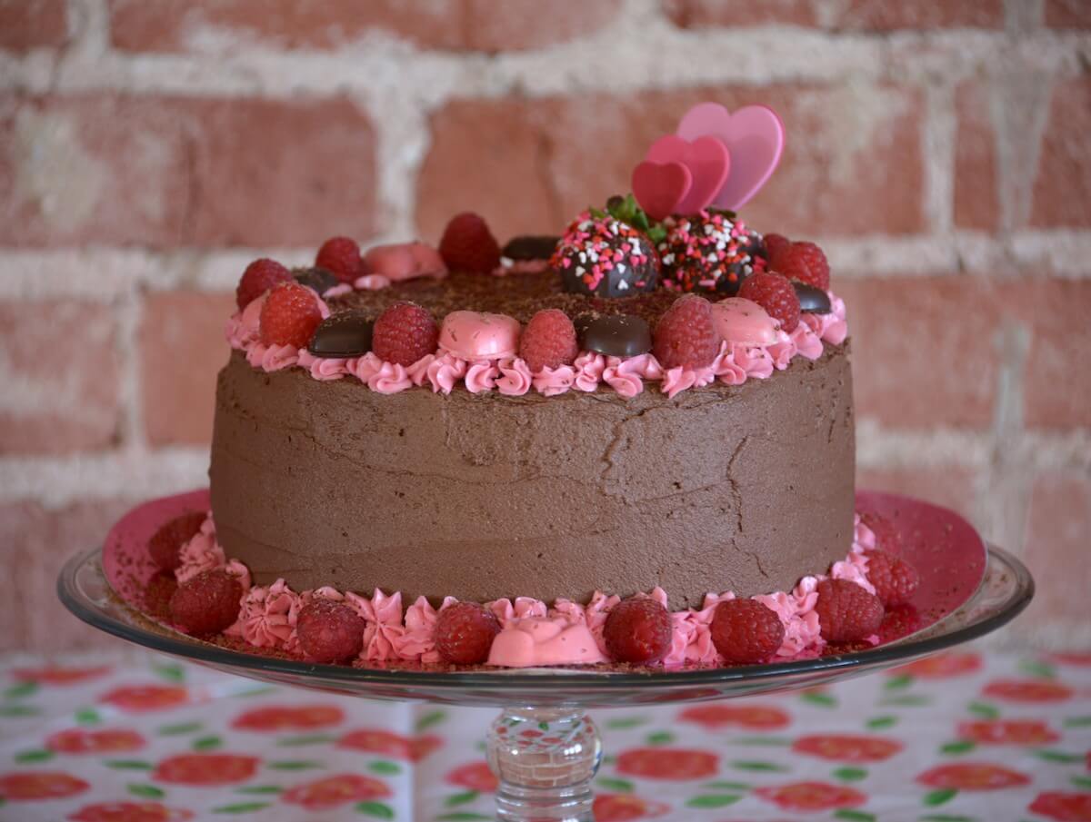 Pastel mexicano de chocolate con glaseado de flor de Jamaica y frambuesa  vegano - Recetas - PETA Latino