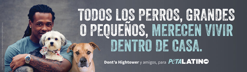 Dont'a Hightower in Ad for PETA