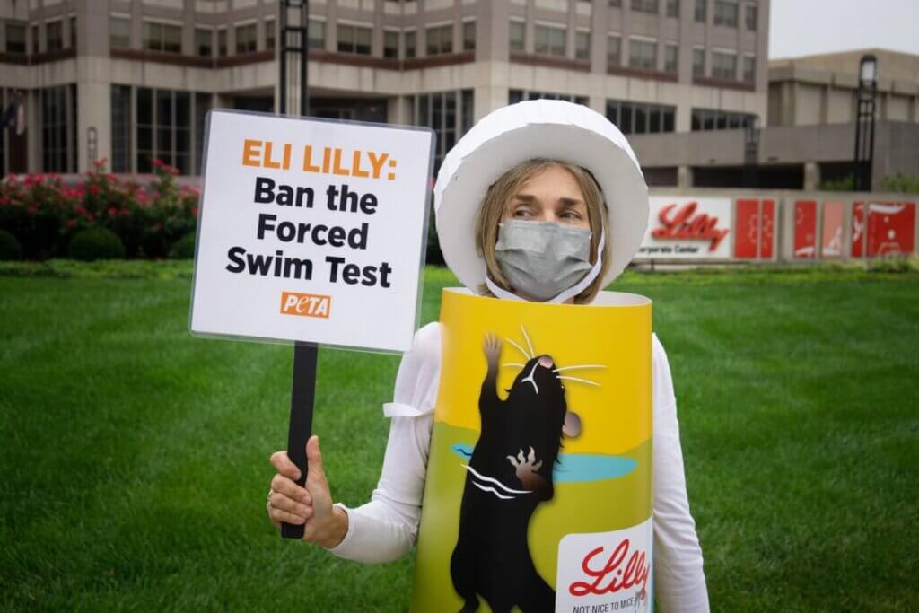 PETA demo against Eli Lily 