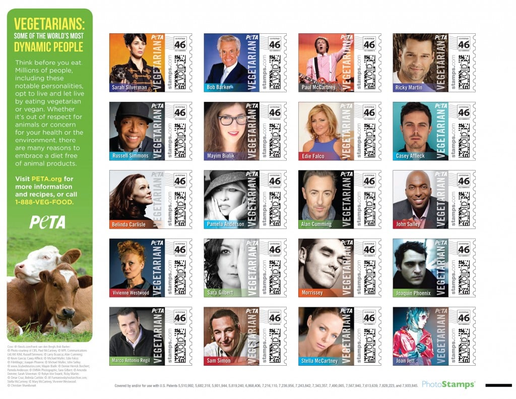 peta-famous-vegetarians-stamps-2013