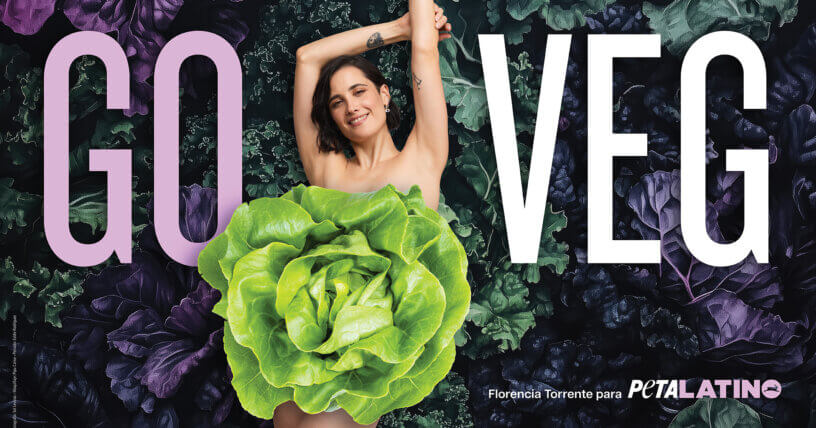 ¡Florencia Torrente, estrella de Los MacAnimals, entra en acción con la campaña de PETA Latino ‘Go Veg’