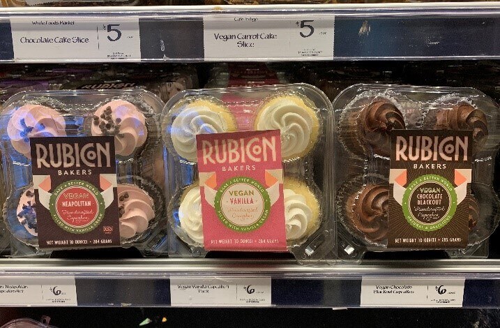 Vegan Cupcakes by Rubicon Bakery at Whole Foods