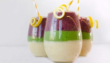 EMPIEZA BIEN EL 2017 CON ESTA RECETA DE LICUADO DE FRUTAS DE TRIPLE CAPA