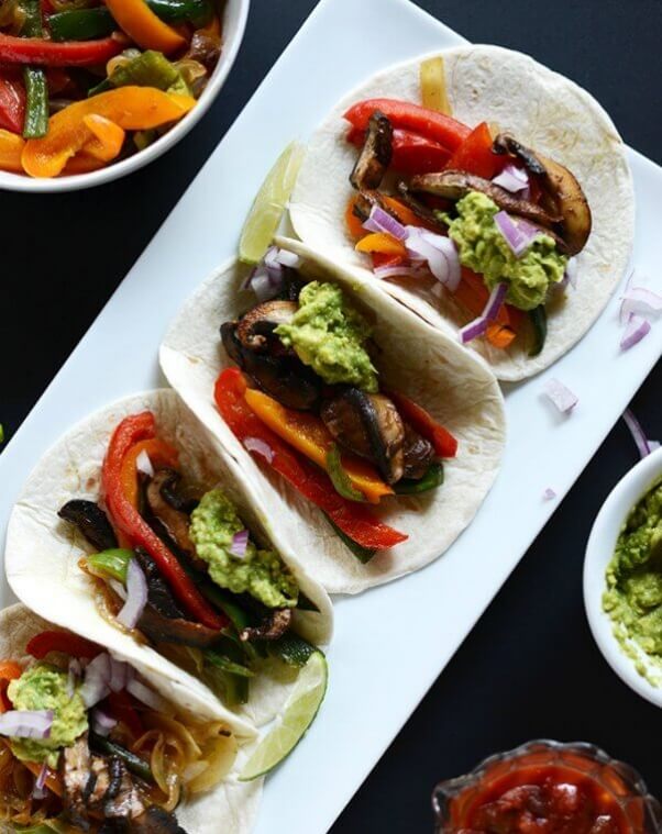 Vegan-Fajitas-with-Poblanos-and-Portobellos-minimalistbaker.com