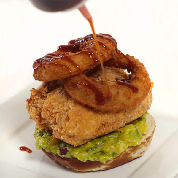 vegan-stacked-burger-onion-rings