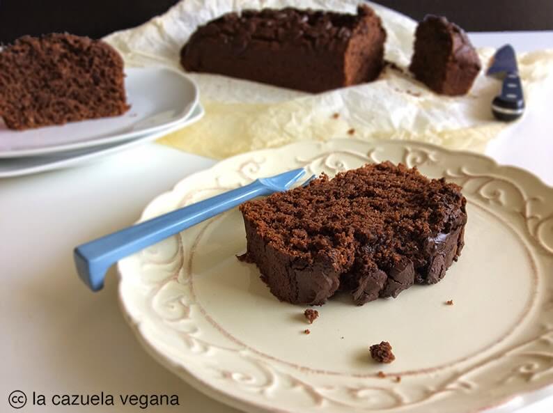 bizcocho vegano chocolate la cazuela vegana