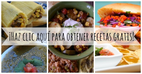 recipe collage Spanish - free recipes