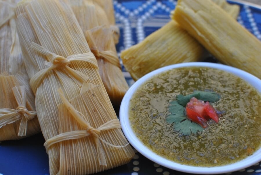 green 1 chile tamales