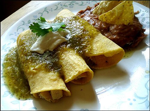 green-tofu-salsa-enchiladas