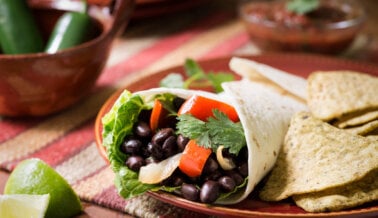 Tacos de Camote y Frijoles Negros