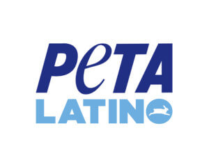 PETA Latino White Logo 