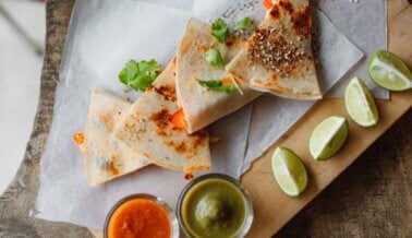 Quesadillas con pimientos