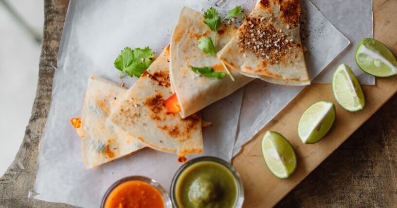 Quesadillas con pimientos