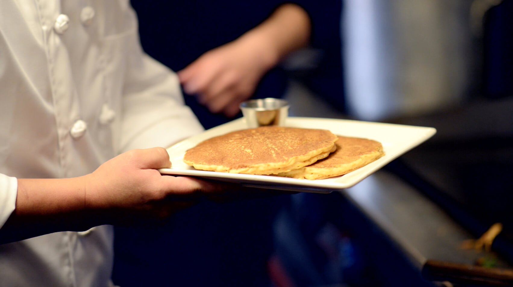 sweet potato pancakes  sage/marco